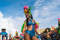 Dancers at Cartagena Carnival, Colombia - 17 November 2018