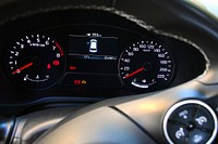 Free close up speed mile dashboard image, public domain car CC0 photo.