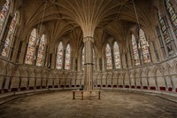 Free church interior photo, public domain hall CC0 image.