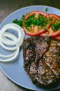 Free beef steak dinner image, public domain CC0 photo.