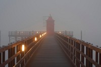 Free wooden bridge leading to the ocean public domain CC0 photo.