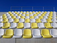 Free stadium seats image, public domain CC0 photo.