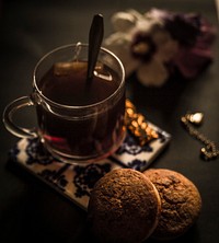 Free tea in a cup break time image, public domain drink CC0 image.