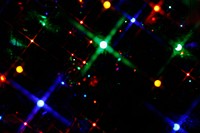 Free Christmas bokeh image, public domain holiday CC0 photo.