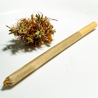 Free joint and marijuana image, public domain CC0 photo.