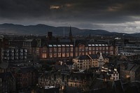 Free Edinburg city image, public domain dark CC0 photo.