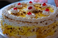 Free creme brulee cake image, public domain CC0 photo.