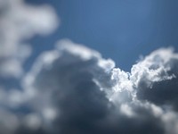 Free cloudy sky image, public domain nature CC0 photo.