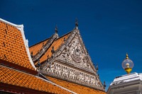 Free Thai temple architecture image, public domain CC0 photo.