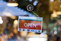 Open for business, shop sign. Location unknown - 01/14/2017