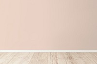 Empty room with pink wall