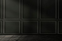 Empty luxury room with black wall