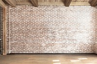 Empty room with brick wall