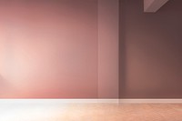 Pink room wall mockup psd interior design