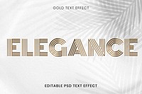 Gold editable psd text effect