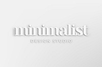 Editable business logo vector with minimalist word
