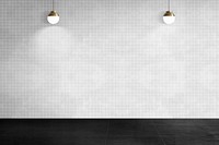 Monotone wall mockup psd authentic empty room interior design