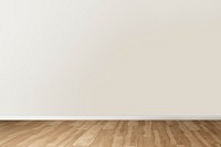 Beige wall mockup psd authentic empty room interior design