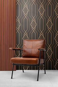 Loft armchair mockup psd living room furniture