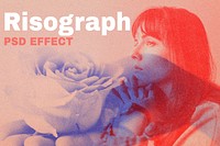 Risograph PSD effect photoshop add-on remixed media