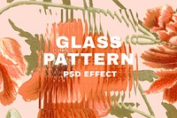 Frosted glass  photo effect psd