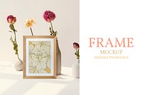 Frame mockup psd minimal interior design