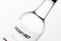 Bottle label psd mockup 