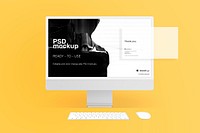 Computer screen mockup psd