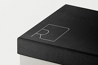 Black box lid mockup psd