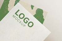 Logo mockup psd on corporate identity branding business card 