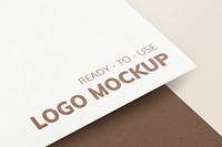 Logo mockup psd on corporate identity branding letterhead