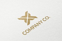 Logo mockup psd on corporate identity branding letterhead