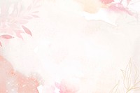 Flower background pink border vector, remixed from vintage public domain images