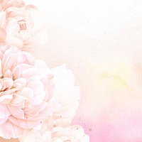 Flower wedding background, aesthetic border design vector, remixed from vintage public domain images