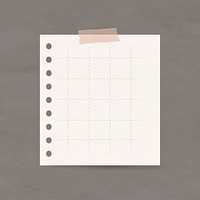 Digital note psd grid paper element