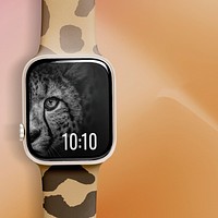 Smartwatch screen mockup psd, wearable digital device