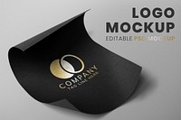 Business logo mockup, luxury professional psd design on paper