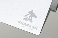 Corporate logo mockup, modern professional psd design on paper