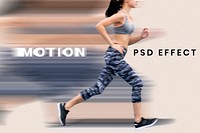 Motion blur PSD effect easy-to-use photoshop add on