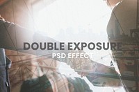 Creative double exposure psd effect easy-to-use