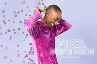 Pixel dispersion PSD effect photoshop add-on
