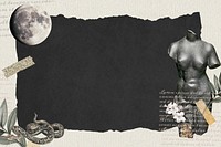 Dark aesthetic background wallpaper, psd digital collage art