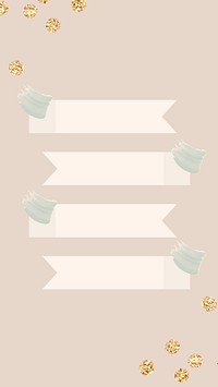 Aesthetic paper note background wallpaper psd