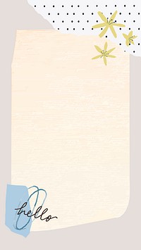 Aesthetic paper note background wallpaper psd