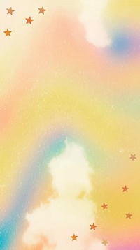 Watercolor Instagram story wallpaper psd, minimal social media background