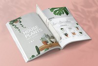 Editable magazine mockup psd advertisement