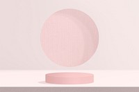 Pink product backdrop with design space