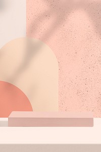Pastel product backdrop with design space