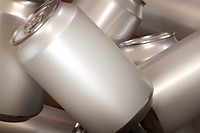 Beverage can pile, blank aluminum packaging