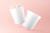 Paper ice cream jar packaging